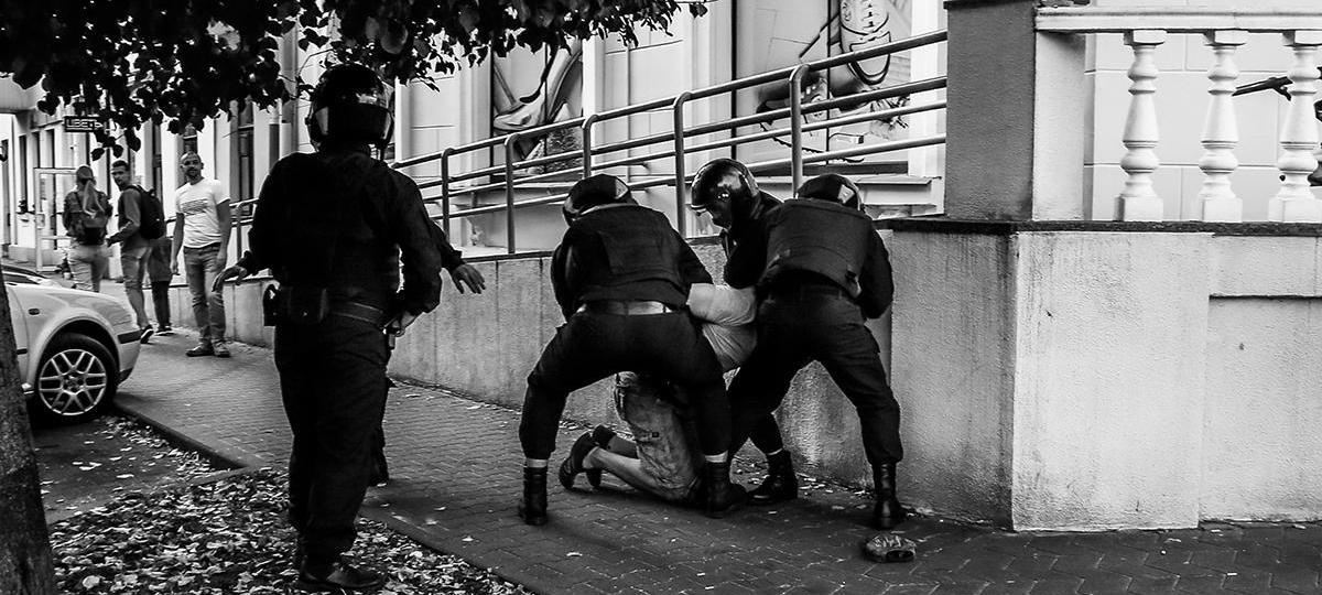 Задержание на марше справедливости в Бресте 20 сентября