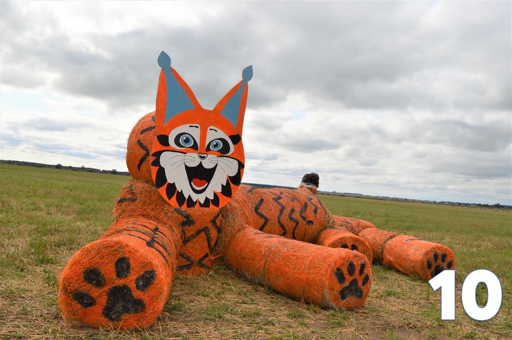 Соломенная композиция в районном смотре-конкурсе среди сельхозпредприятий на лучшую малую архитектурную форму из соломы в Каменце. Фото: www.kamenec.by.