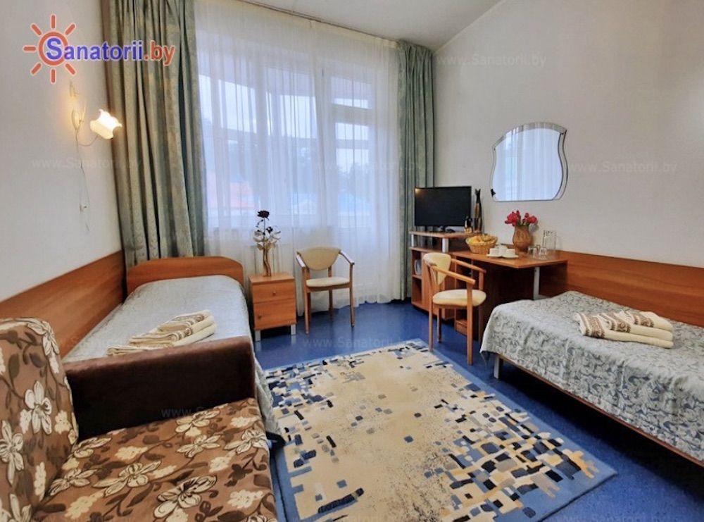 Двухместный однокомнатный стандартный номер в санатории «Ружанский» (корпус №4). Фото: sanatorii.by.