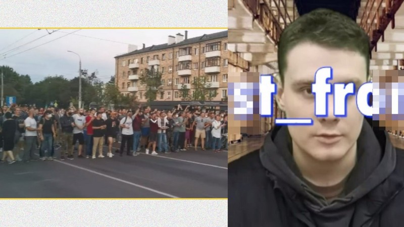 Брестчанин Владислав, которого задержали за протесты. Коллаж брестской «Вясны»