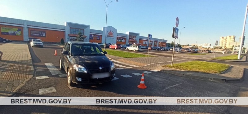 ДТП в Бресте 16 июня 2024 года. Фото: УВД Брестского облисполкома