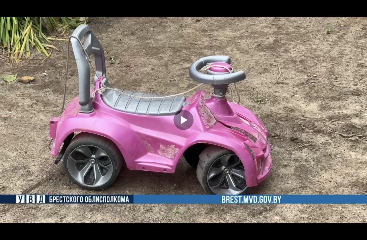 Игрушечная машинка Майи Любимцевой. Скриншот с brest.mvd.gov.by.