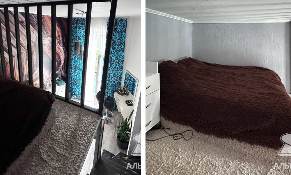 Спальное место на антресоли.