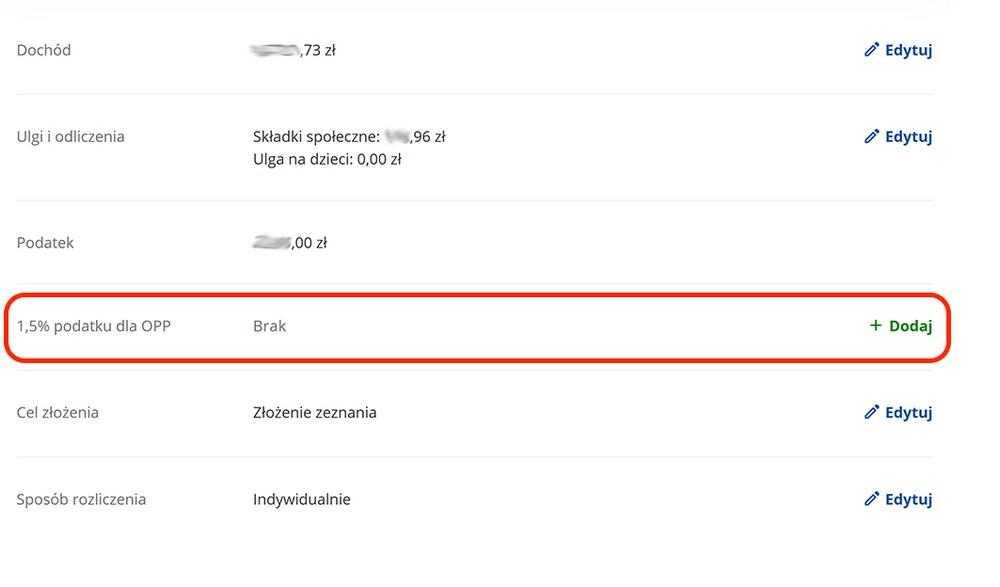 Заполнение пункта 1,5% налога в PIT-37 для BGmedia