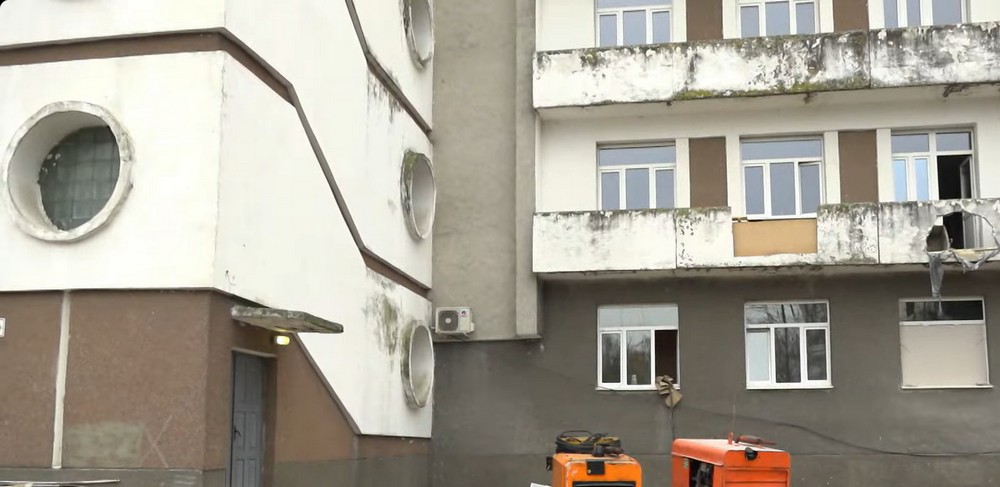 Пинская детская больница до начала ремонта. Скриншот видео