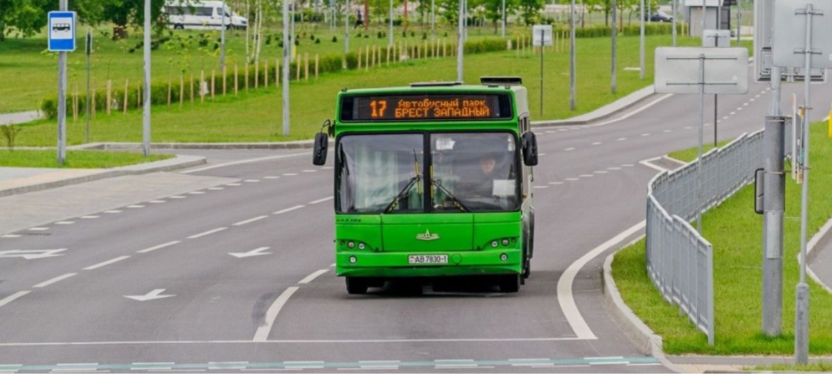 Автобус, Брест, город, дорога
