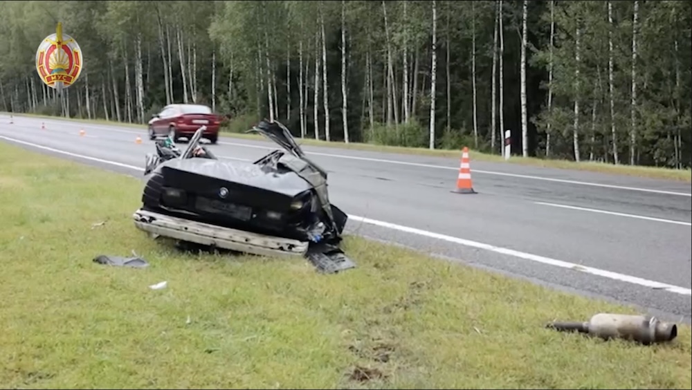 Последствия аварии на трассе М1.