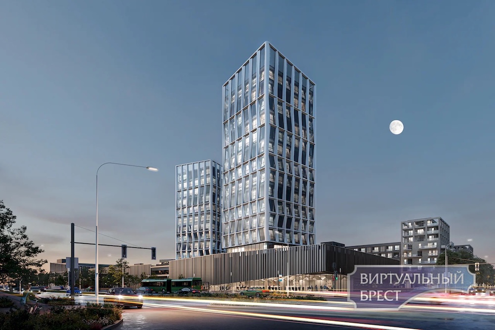 Проект жилого квартала в Бресте в районе Задворцы.