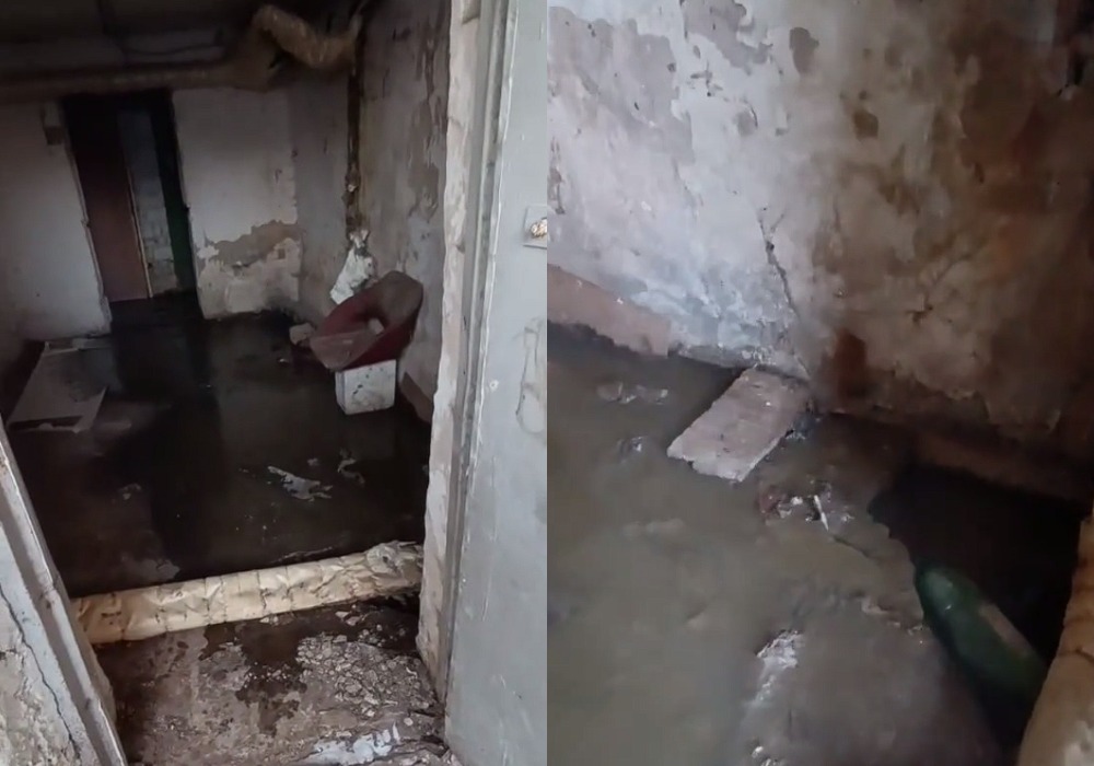 затопленный подвал в доме 