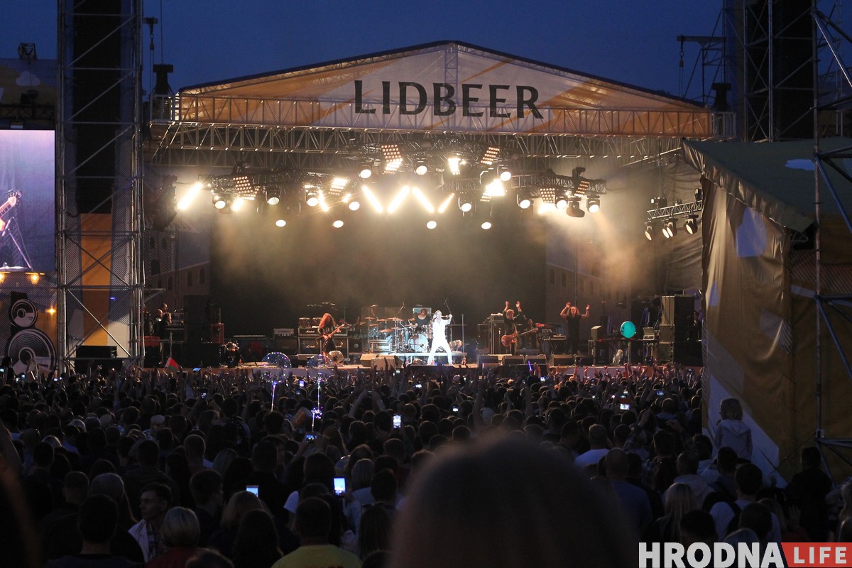 Выступление исполнителя на фестивале Lidbeer в Лиде