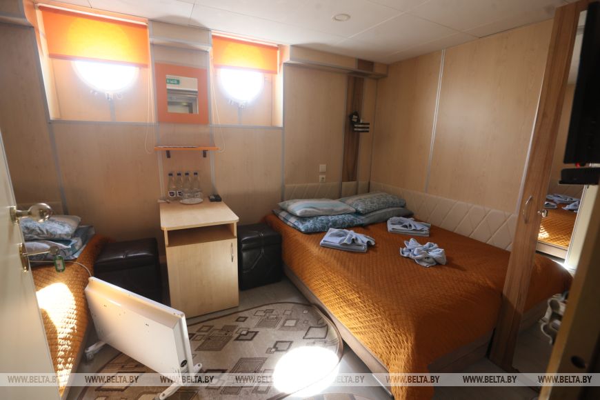 Каюта на теплоходе «Белая Русь».
