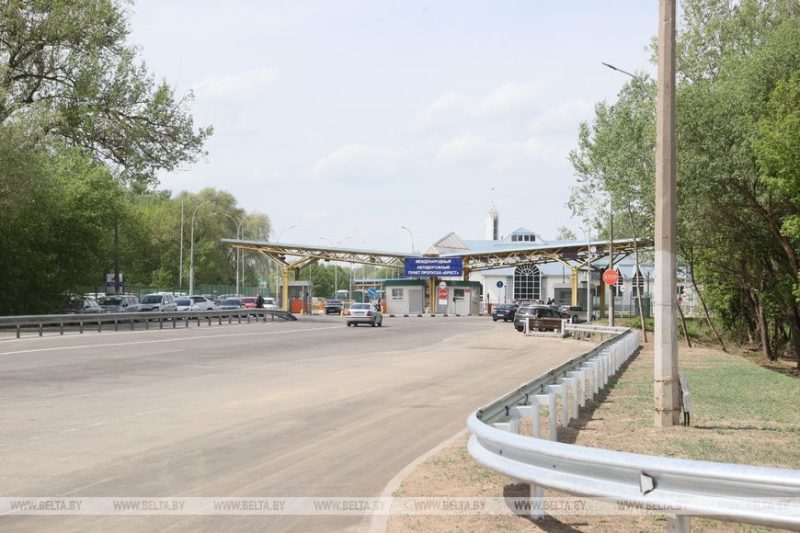 Выезд из зоны ожидания в сторону пункта пропуска «Брест»