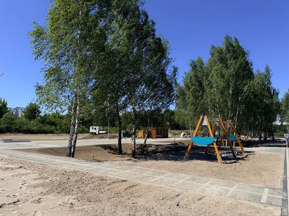 Новый пляж в Бресте на Варшавском шоссе. Фото: Брестский горисполком