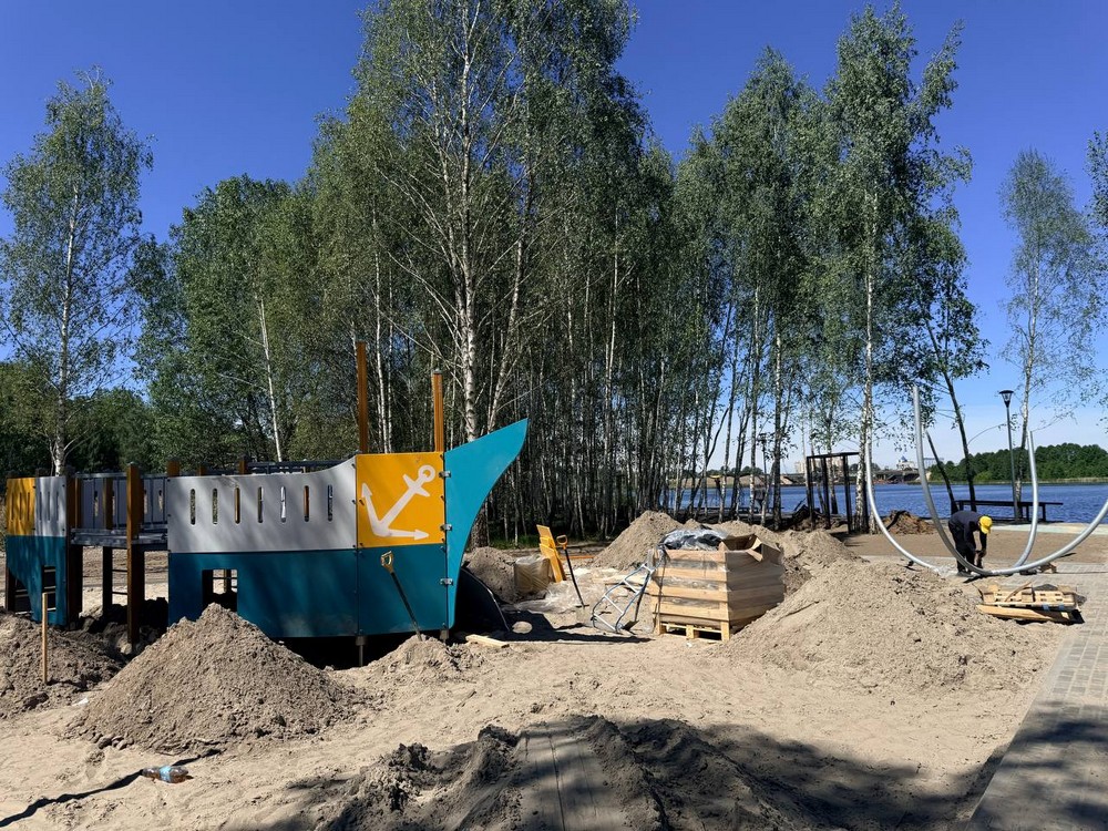 Новый пляж в Бресте на Варшавском шоссе. Фото: Брестский горисполком