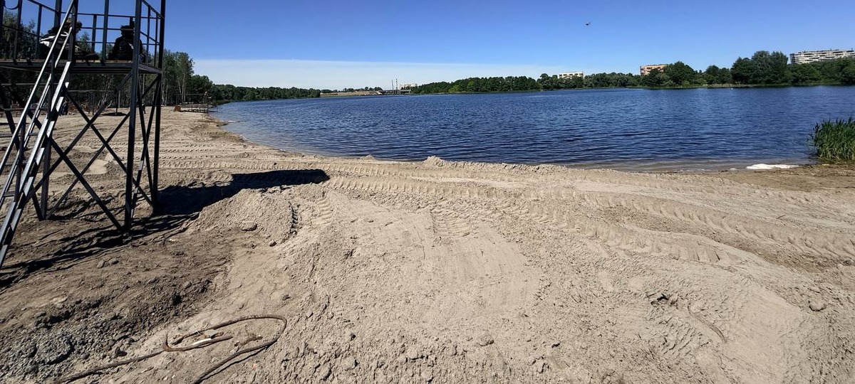 Новый пляж в Бресте на Варшавском шоссе. Фото: Брестский горисполком