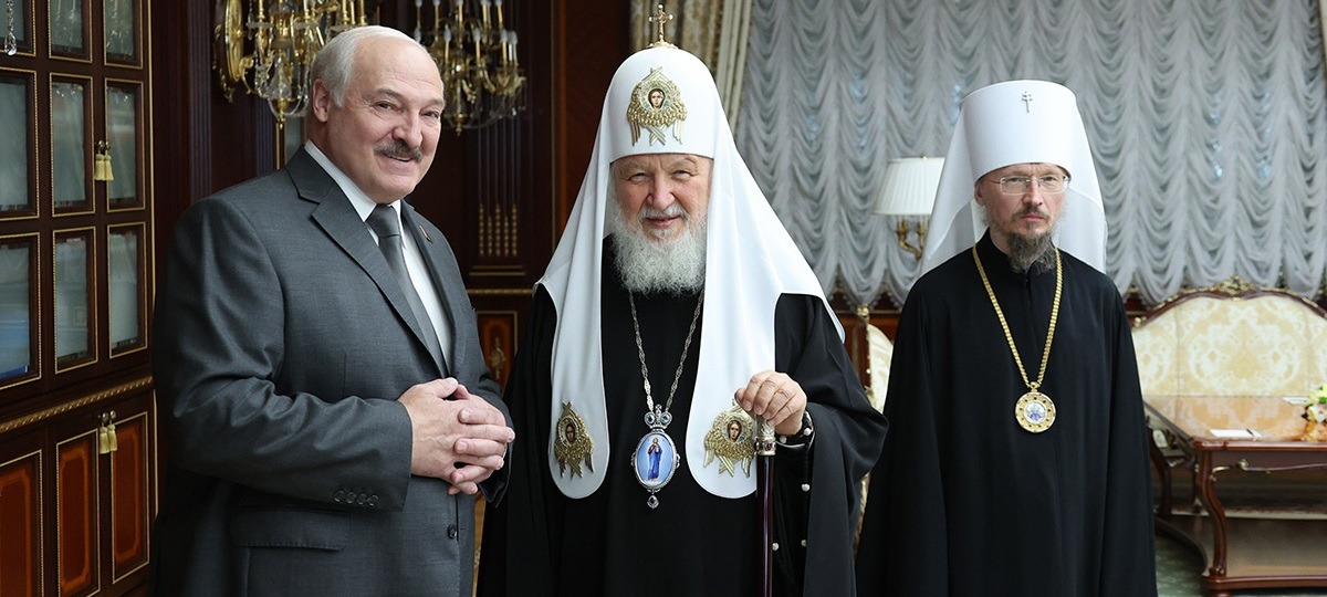 Патриарх Кирилл на встрече с Лукашенко. Иллюстративное фото