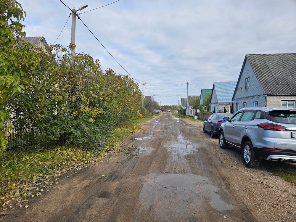 Состояние дороги на улице Полоцкой в Молодечно