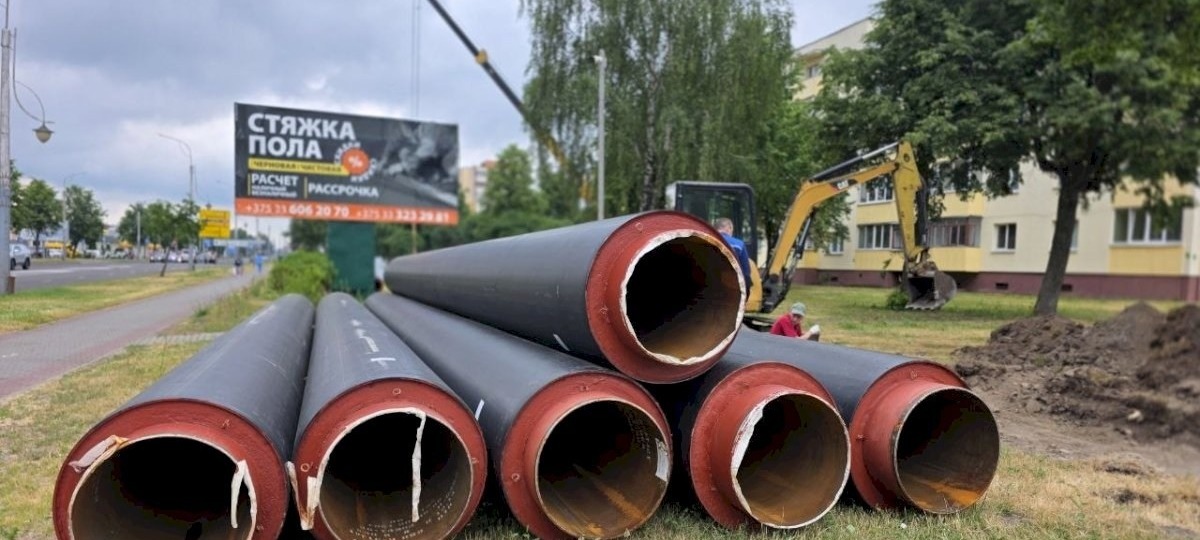 Замена теплосетей в Кобрине. Иллюстративное фото