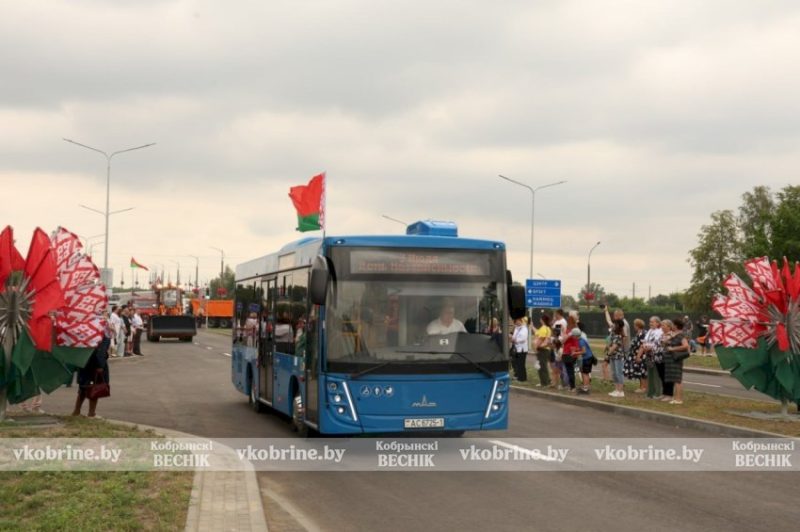 Открытие новой дороги на улице Республиканской в Кобрине 3 июля 2026 года