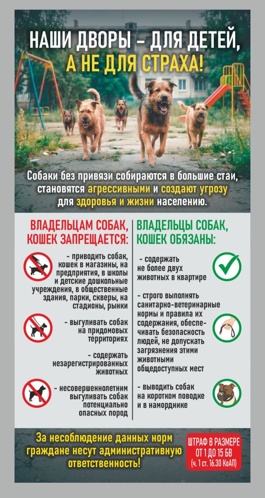 Плакат про бездомных собак