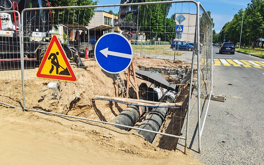 Ремонтные работы в Северном микрорайоне Барановичей